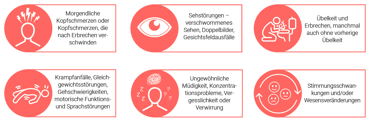 Häufige Symptome vom niedriggradigen Gliom Häufige Symptome vom niedriggradigen Gliom